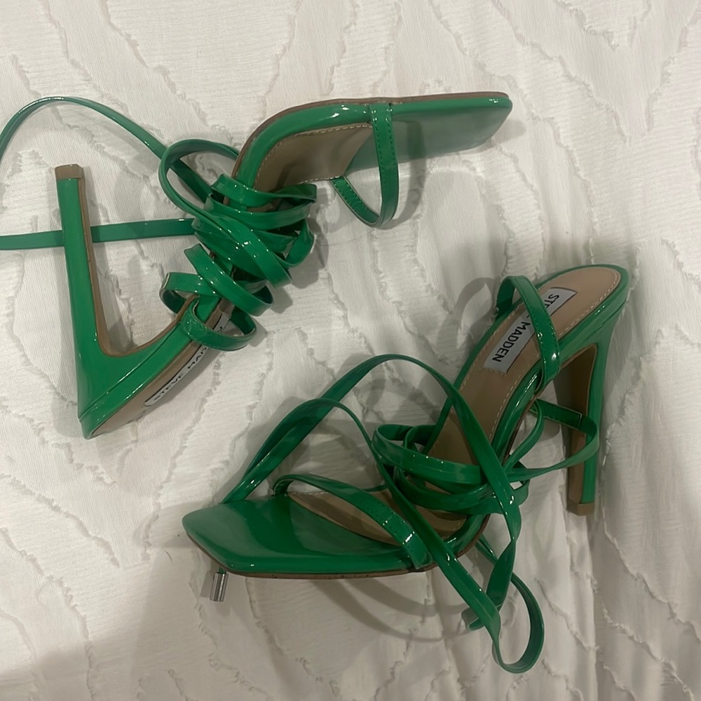 Green Steve Madden heels